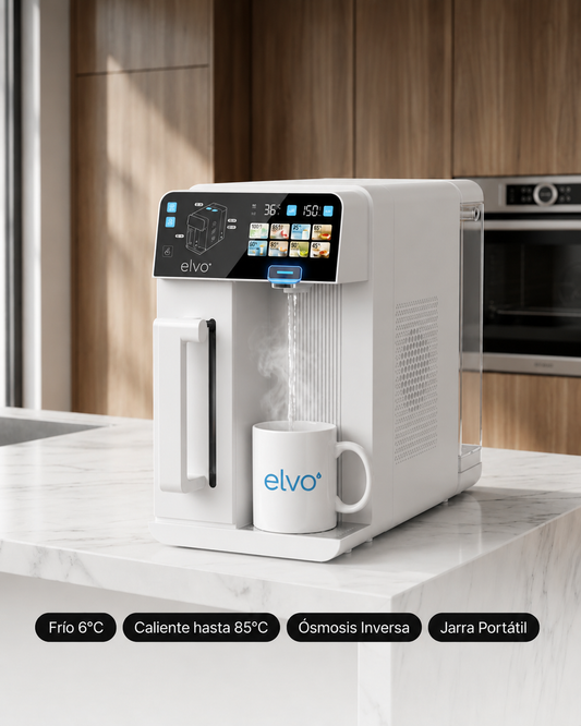 elvo· Cero — Purificador Osmosis Inversa con Agua Fria y Caliente Instantanea Sin Instalacion