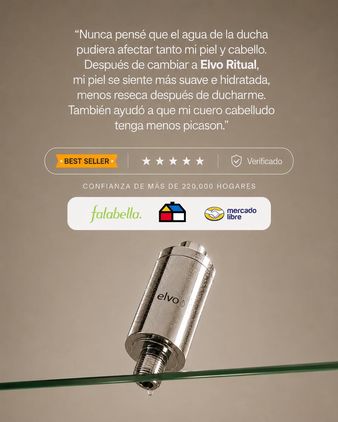 Filtro de Ducha elvo Ritual